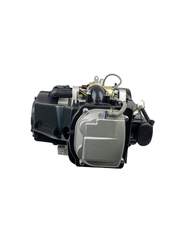 Durable, high-efficiency electric start scooter engine assembly