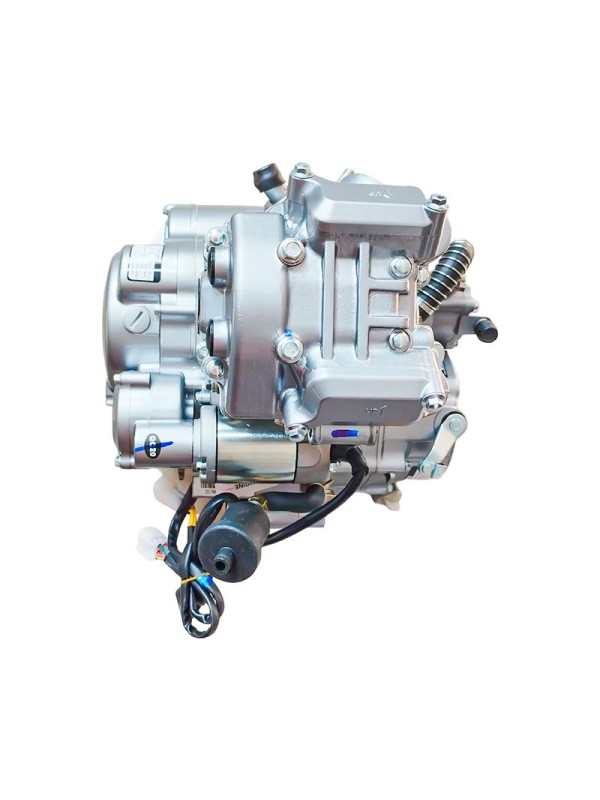 High power, wear-resistant, and quiet 300cc chain-driven motorcycle engine