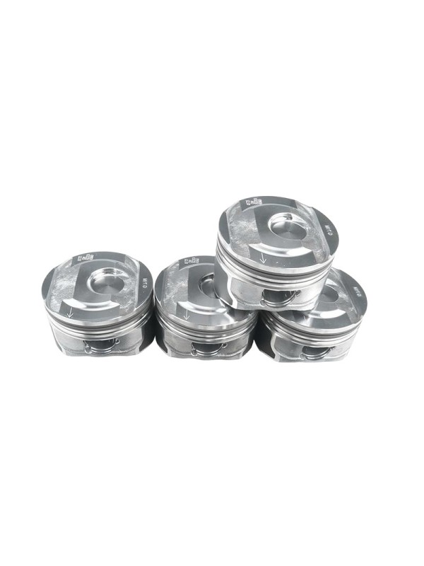 High-wear-resistant, highly adaptable, high-compression ratio piston assembly