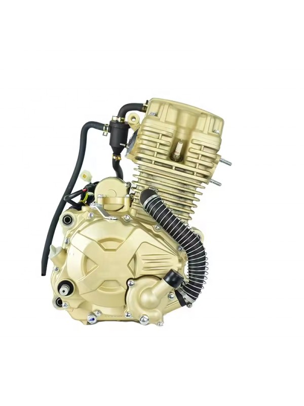 High-power, air-cooled, 4-stroke 250cc motorcycle engine assembly