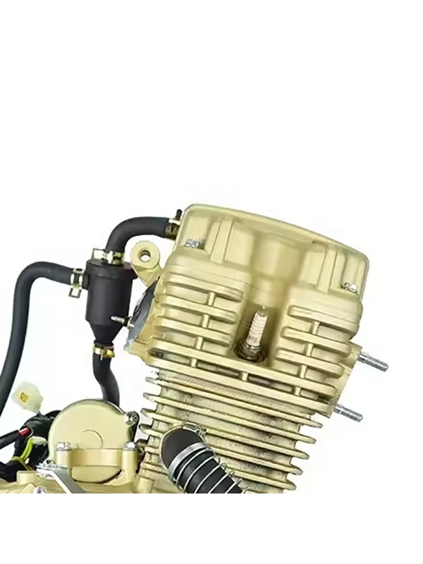 High-power, air-cooled, 4-stroke 250cc motorcycle engine assembly