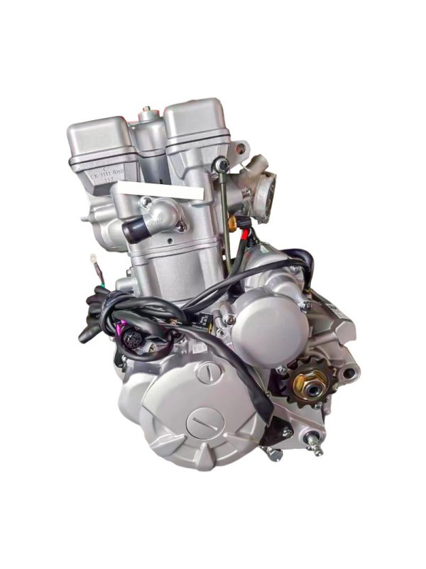 Water-cooled 300cc four-stroke motorcycle engine assembly