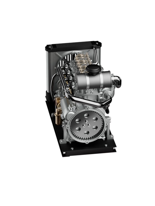 Mechanical-feel metal four-cylinder diesel engine model