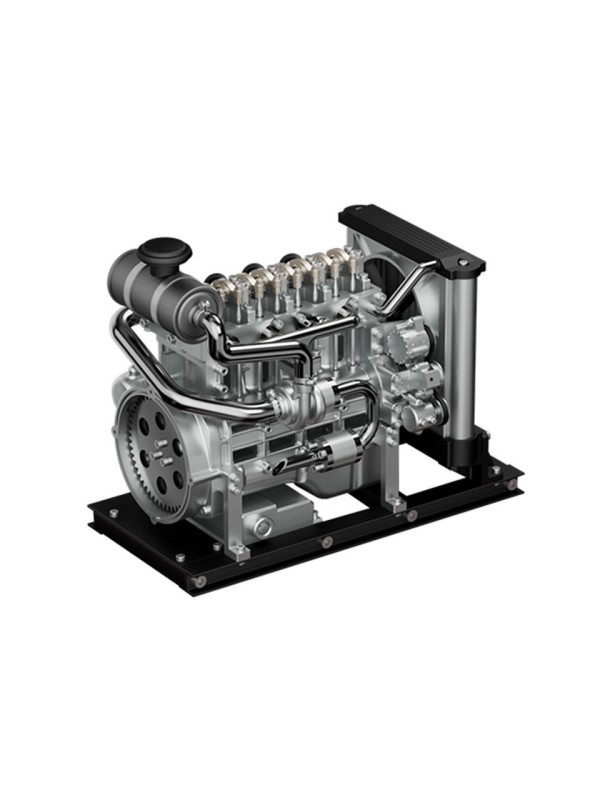 Mechanical-feel metal four-cylinder diesel engine model