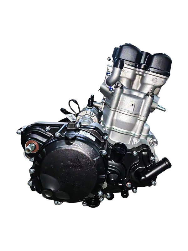 High-efficiency water-cooled 4-valve 250cc motorcycle engine assembly