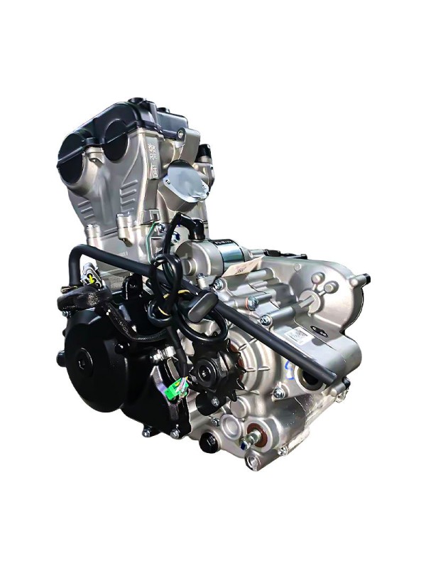 High-efficiency water-cooled 4-valve 250cc motorcycle engine assembly