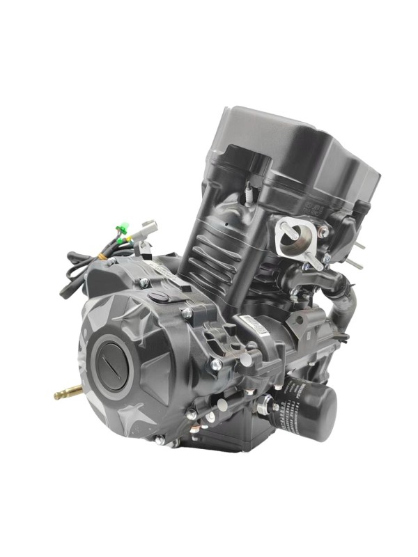 Water-cooled, high-efficiency single-cylinder 380cc motorcycle engine