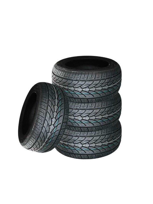 Wear-resistant, non-slip, and quiet passenger car tires