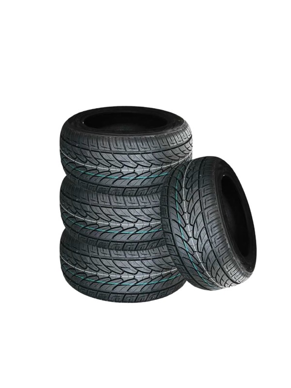 Wear-resistant, non-slip, and quiet passenger car tires