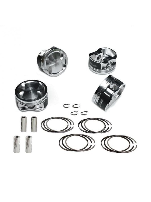 Automotive engine cylinder kit piston ring assembly
